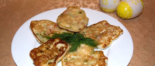 Куриные оладьи с беконом