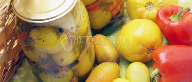 Маринованные помидоры с яблоками