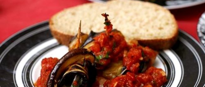 Роллатини из баклажанов с сыром