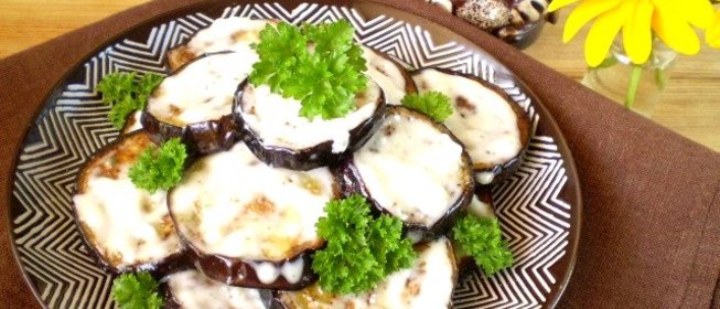 Баклажаны жареные с чесноком и майонезом