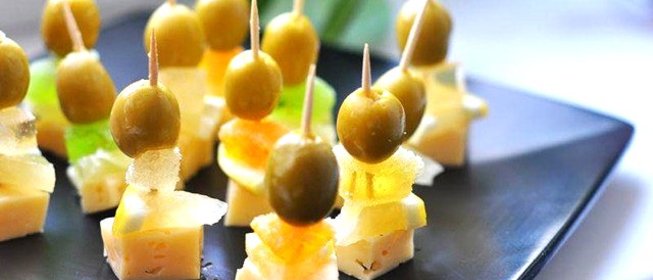 Закуска к мартини