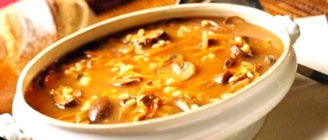 Куриный суп с опятами