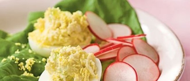 Яйца фаршированные с сыром