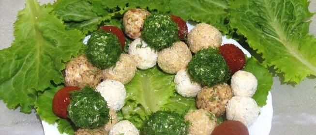 Закусочные шарики к празднику