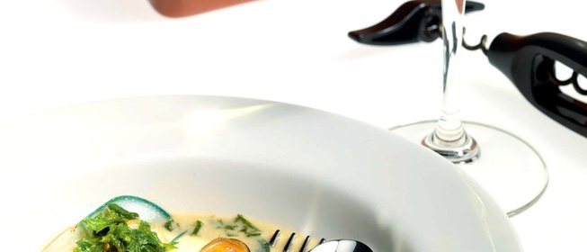 Мидии в соусе из белого вина