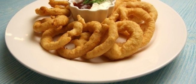 Луковые кольца в кляре