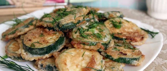 Цукини жаренные в яйце с паприкой