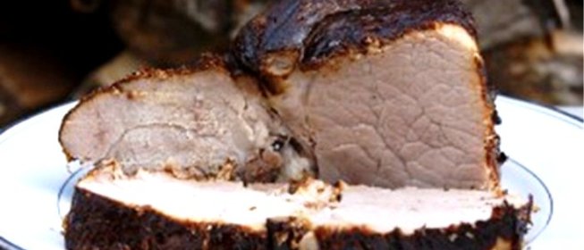 Мясо горячего копчения в коптильне