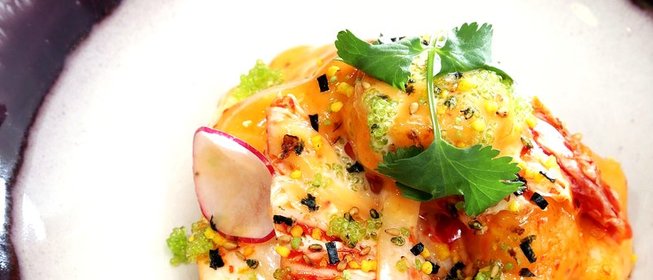 Креветки в соусе кимчи