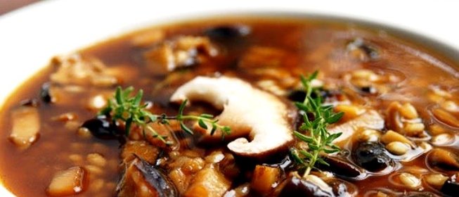 Суп из свежих моховиков