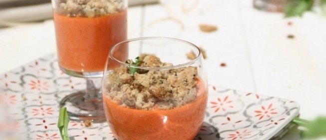 Панна котта со сладким перцем