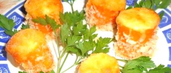 Морковь фаршированная сыром и творогом