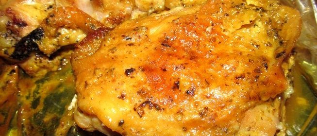 Нежные куриные бедрышки в лимонном соке