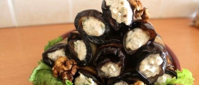 Баклажаны с орехами