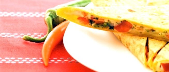 Квесадильи с кукурузой и острым перцем