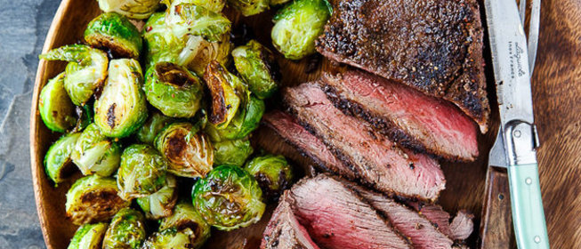Свинина с брюссельской капустой