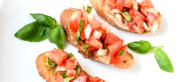 Брускетта с овощами