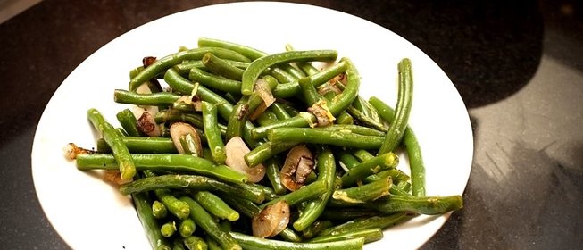 Фасоль стручковая жареная