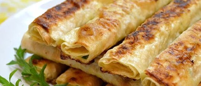 Лаваш с сыром обжаренный