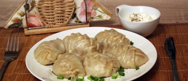 Манты-косичка с мясом