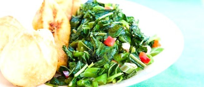 Гарнир из шпината