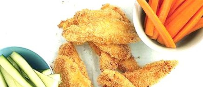 Куриные палочки с соусом из меда и горчицы