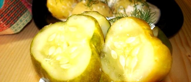 Способ засолки больших огурцов