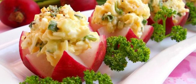 Редис фаршированный