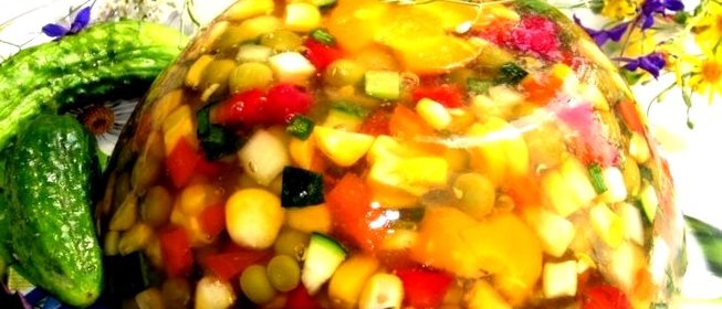 Вегетарианское заливное