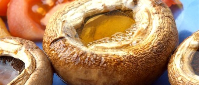 Грибы на кеци