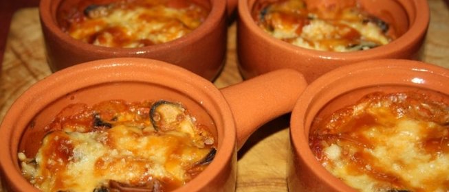 Горячая закуска из мидий