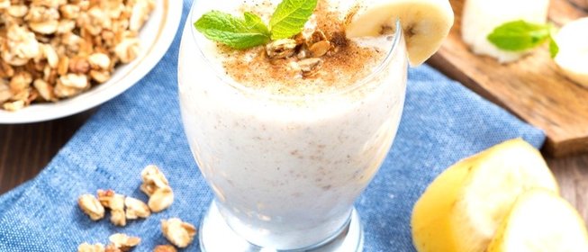 Смузи с овсяными хлопьями