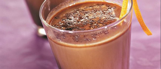 Горячий шоколад с апельсиновой цедрой