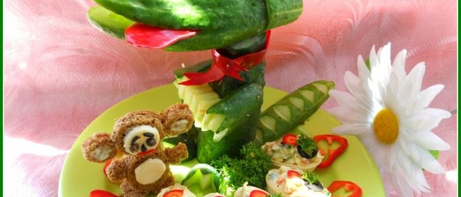 Закуска Подарки для крокодила Гены и чебурашки