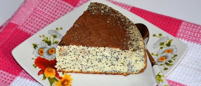 Творожная запеканка с маком