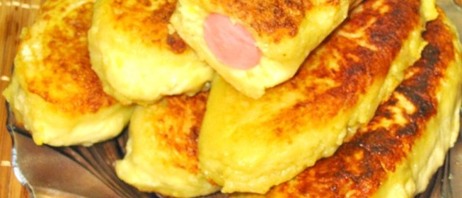 Сосиски в картофельной шубке
