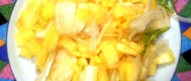 Карпаччо из фенхеля и ананаса