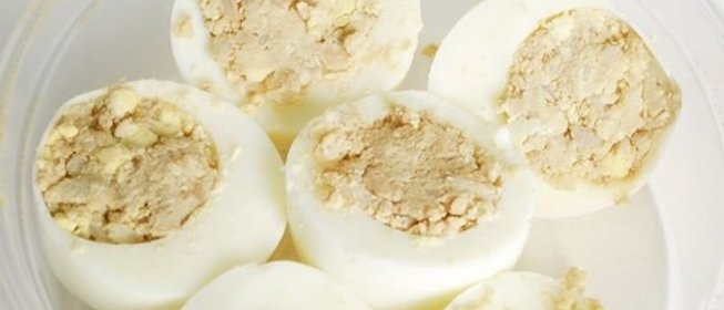 Яйца, фаршированные рисом