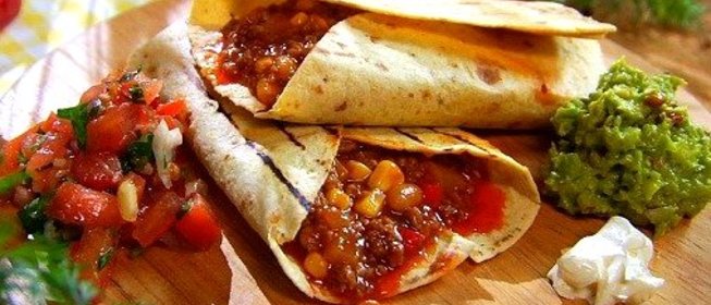 Буррито с говяжьим фаршем