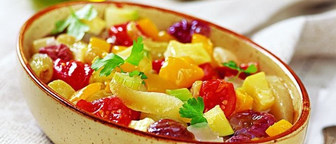 Рататуй с виноградом