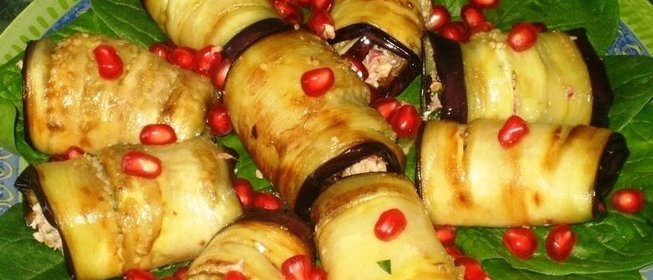 Баклажаны с грецкими орехами