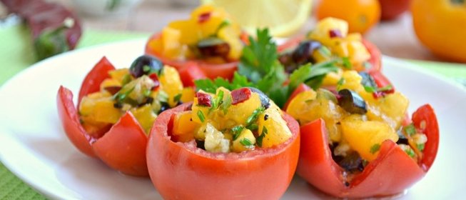 Сальса из желтых помидоров с виноградом