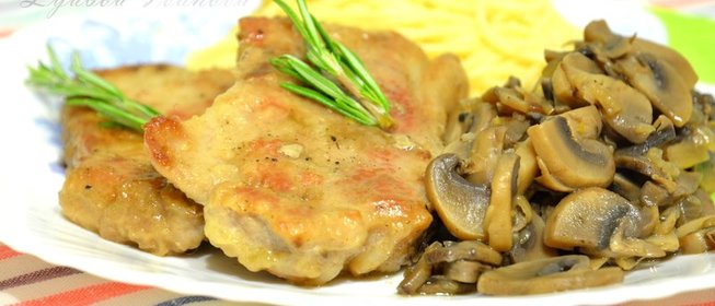 Свинина с грибами по‑итальянски