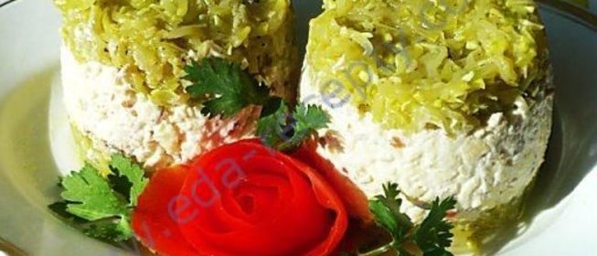 Закуска из цуккини и брынзы