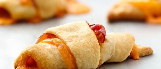 Рогалики с ветчиной и сыром