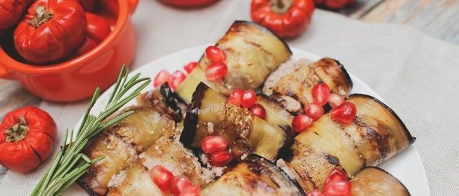 Жареные баклажаны в ореховом соусе по-грузински