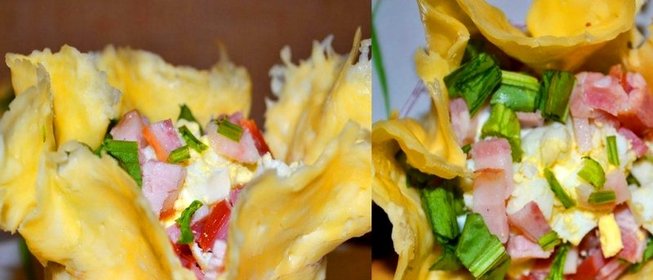 Корзинки из сыра