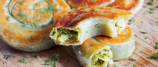 Лепешки с зеленью