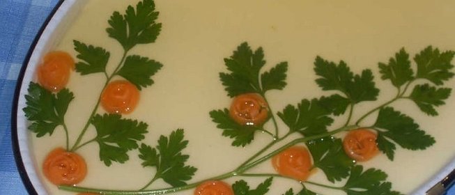 Заливное из рыбы трески