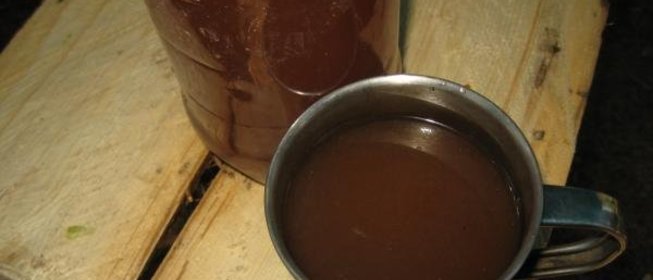 Компот из сухофруктов и свежих яблок